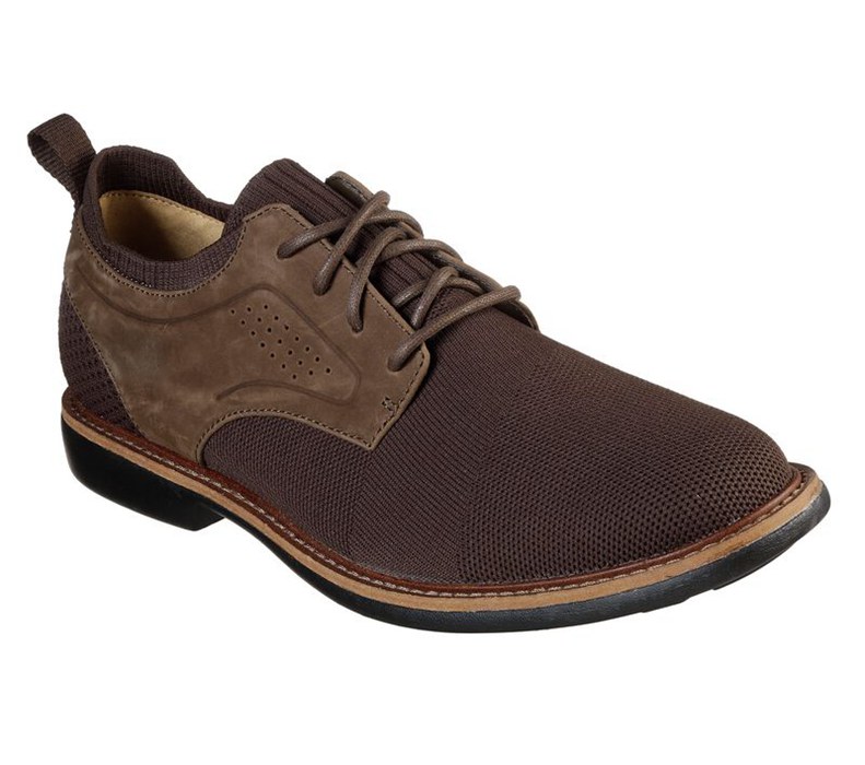 Skechers Clubman - Westside - Mens Lace Up Shoes Brown [AU-FM4732]